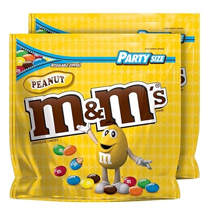 Amazoncom Mms Peanut Chocolate Candy Party Size Bag 38 Ounce Pack Of 2 Grocery Gourmet Food