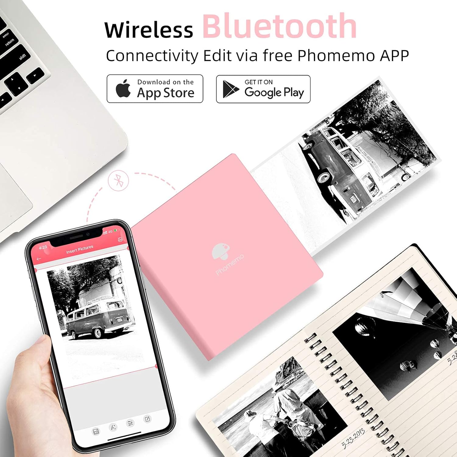 Super Big Clearance! Phomemo M02 Bluetooth Pocket Printer for iPhone & Android Phones, Portable Sticker Maker Machine Printer, Inkless Travel Printer for Smartphone Get Discount Offer Phomemo M02 Bluetooth Pocket Printer for iPhone & Android Phones, Portable Sticker Maker Machine Printer, Inkless Travel Printer for Smartphone