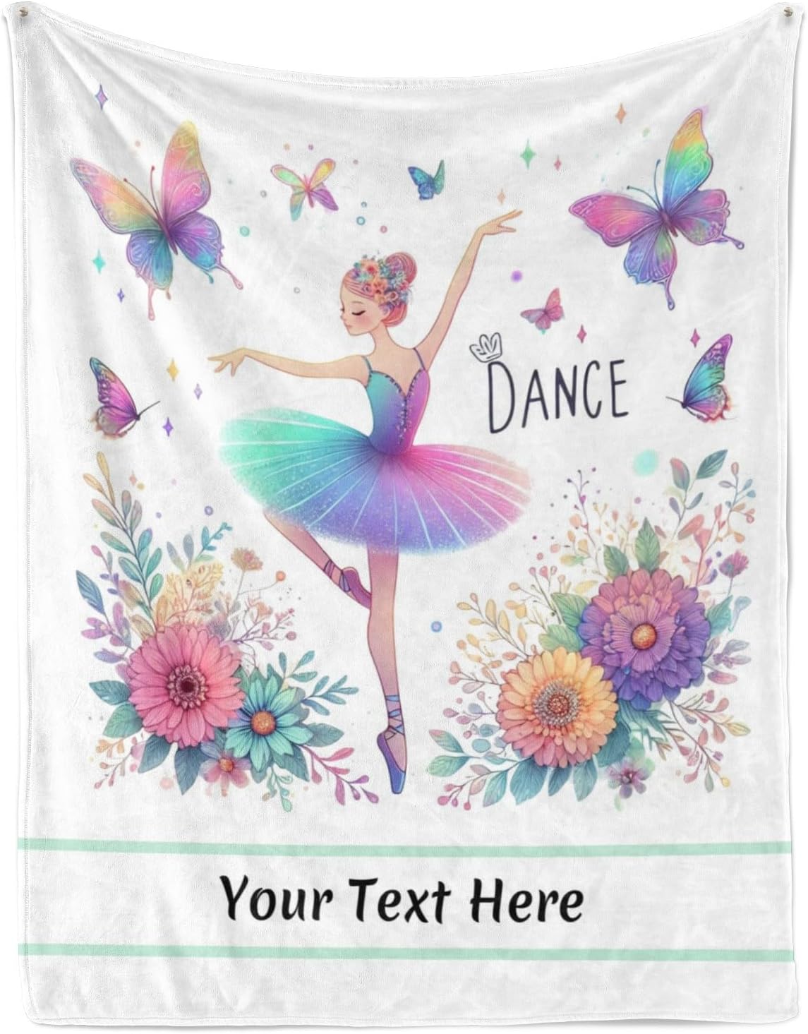 Customized Dance Blanket, Ultra Soft Micro Flannel Blanket for Bed Couch Living Room(Adult), 60 x 80 Inches