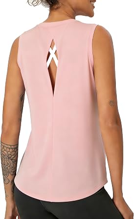 Womens Workout Tank Tops Woman Sleeveless Loose Fit Gym Tops Athletic Shirts Racerback Quick Dry UPF 50+