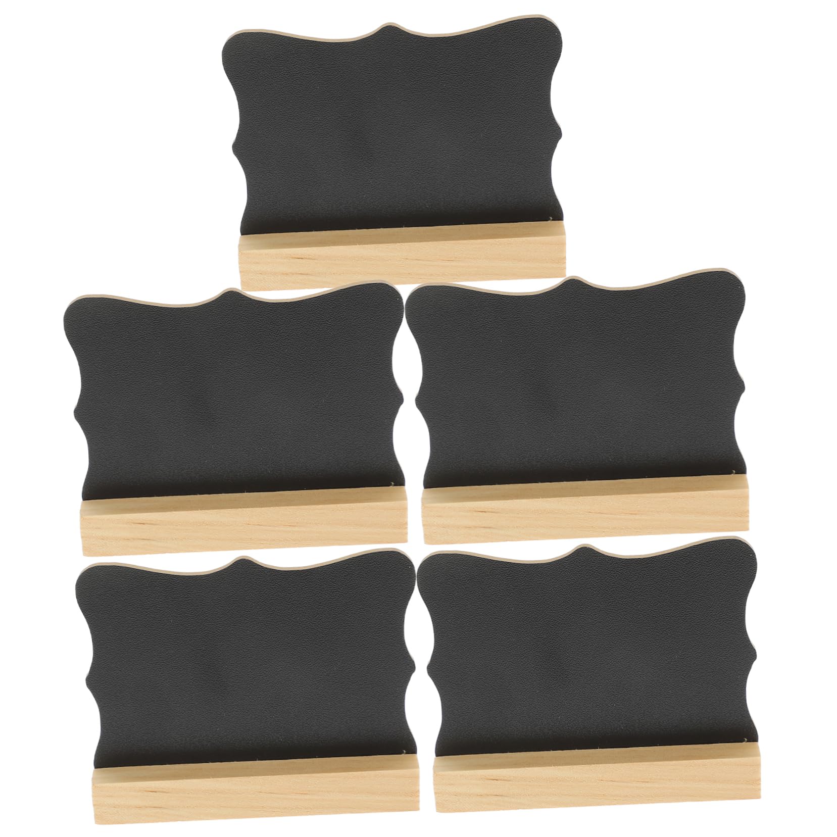 jojofuny 4 Sätze Doppelseitige Blackboard-ornamente Kleine Schreibtafel Tischtafel Mit Ständer Zeichnung Planke Mini-whiteboard Tisch Tafel Kleine Tafeln Hölzern 5 Stück * 4