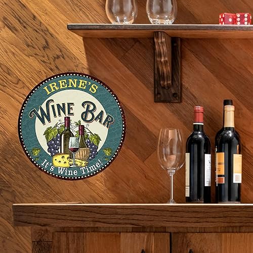 Miniatura 6 de Letrero personalizado para bar de vino, decoración de despensa, cocina, decoración verde, carteles de vino para mamás, arte de pared, rústico,