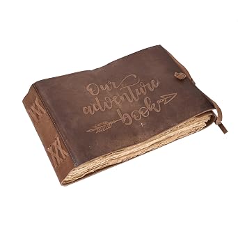 RusticVintage Leather Drawing Journal Daily Travel Leather Diary, Antique Handmade Vintage Bound Rustic Writing Notebook Quality Unlined Blank Antique Paper Art Sketchbook 7x10 Inches Cappuccino Brown