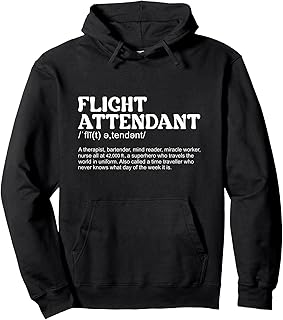 Flight Attendant Definition Stewardess Pullover Hoodie