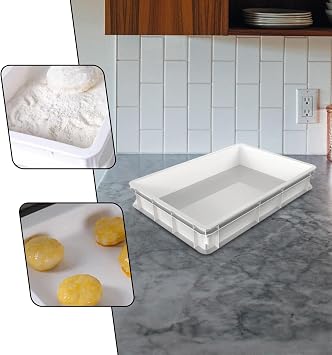 Pizza Proofing Box, Multifunctional, Stackable, Accessories, Food Storage Tray, Pizza Tray for Bakeries, Multi, 10cm Height