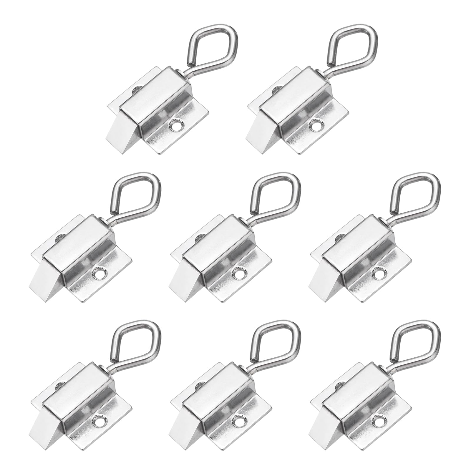 Loquet à ressort autobloquant inox pour fenêtre et porte de grille