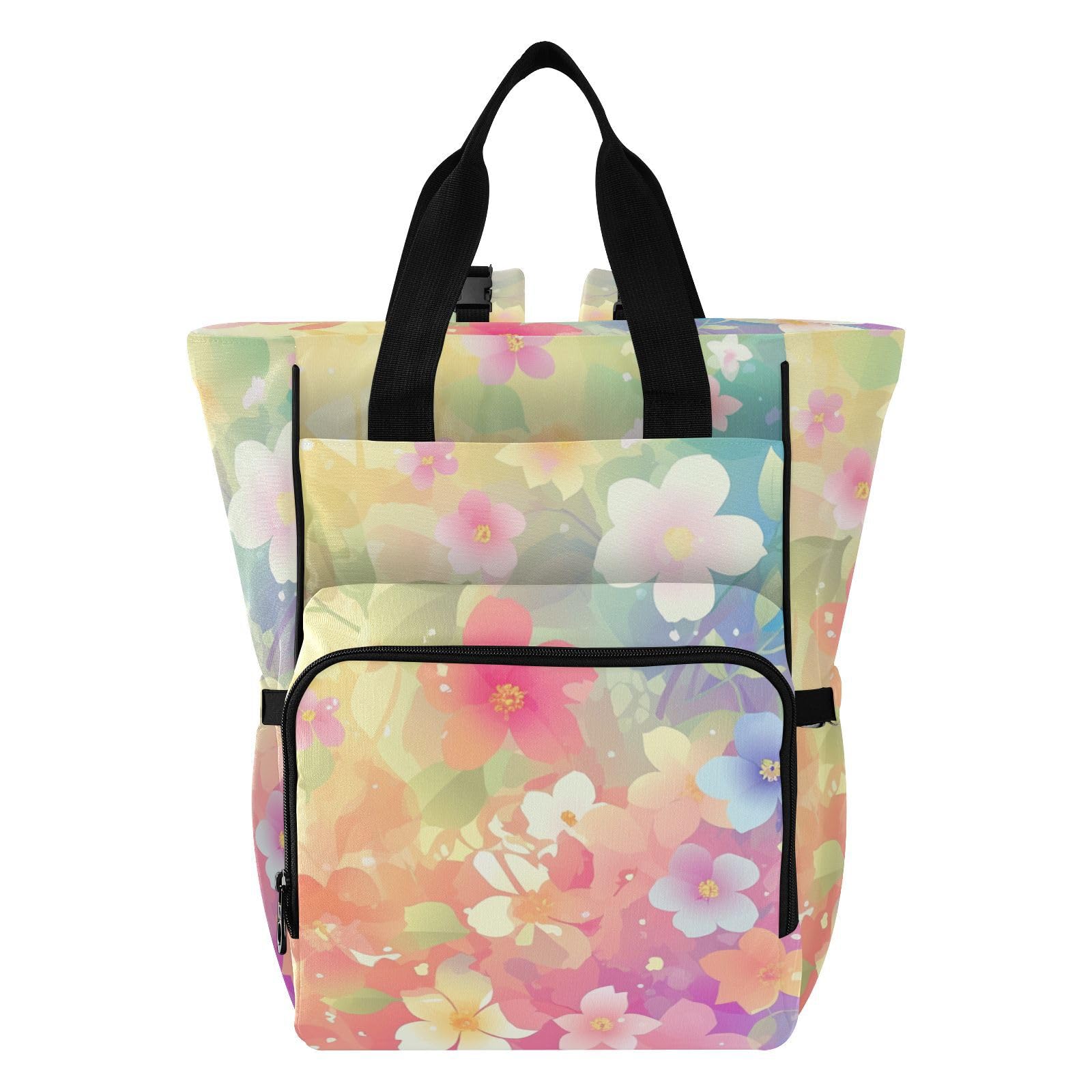 Baby Girl Boy Borsa per pannolini per papà mamma fiore colorato