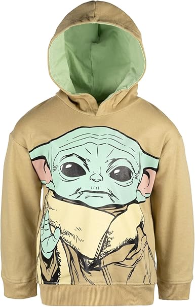 Sweat à Capuche Star Wars Mandalorian - Gris - Garçon 8-9 Ans