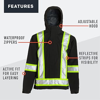 Grundens Men's Full Share CSA Fishing Jacket | Commercial-grade waterproof rain jacket with breathable comfort, designed for commercial, sportfishing & everyday fishing
