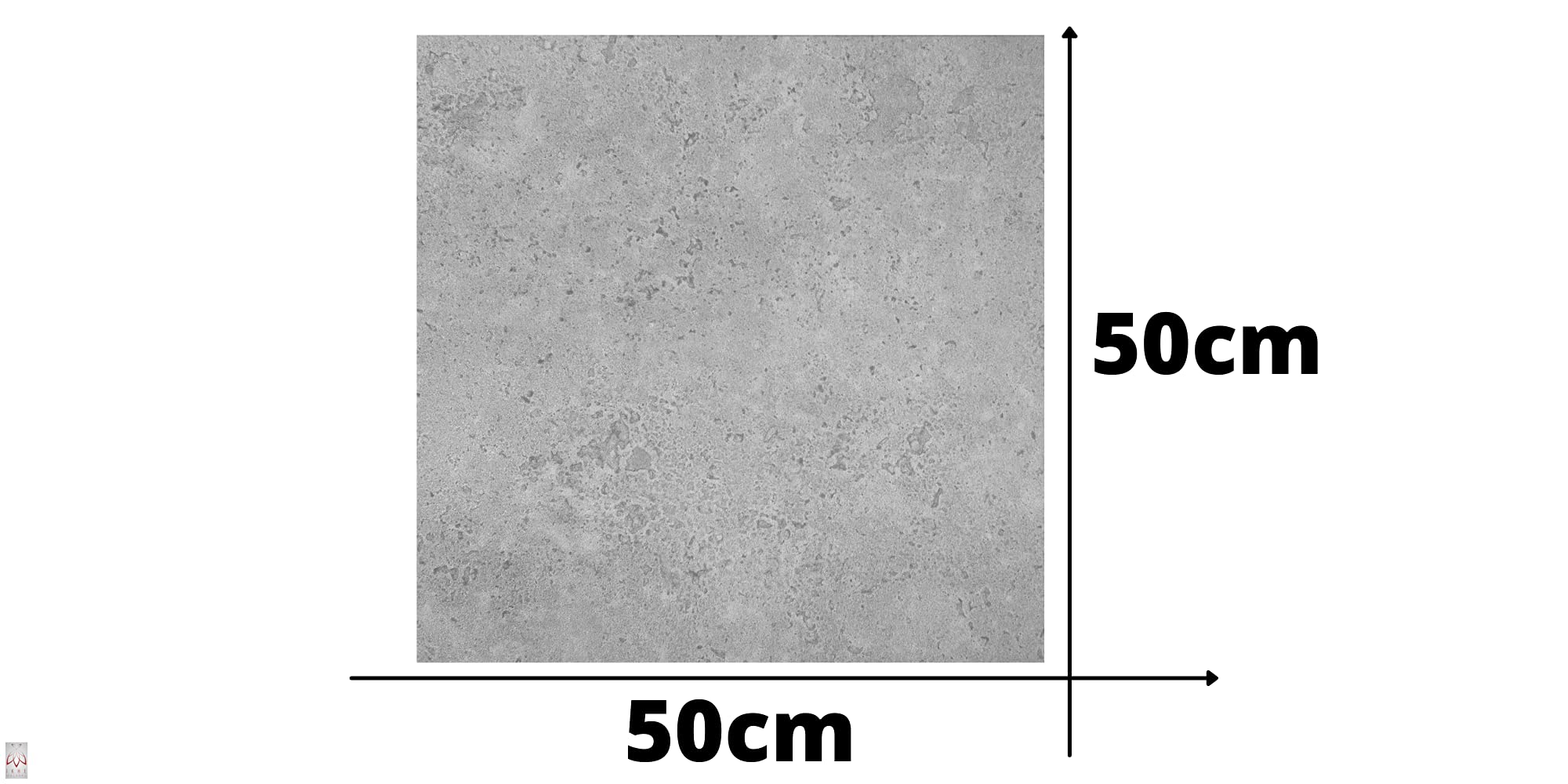 Pannelli aspetto cemento in morbido polistirolo XPS, 50x50cm - spessore 3 mm, decori pannelli per soffitto per pareti (10m², 4114)