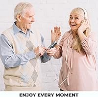 Vista 4 de Radio de bolsillo portátil AM-FM - Dispositivo de escucha con batería 2AA con salida de auriculares, altavoz, perilla de sintonización manual