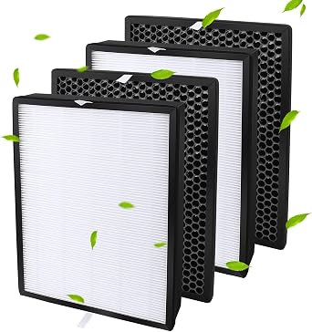 2 Pack HEPA Filter FY2422/30 and 2 Pack Filter FY2420/30 Alternative Replacement for Philips AC2889,AC2887,AC2882,AC3829 Air Purifier Filters