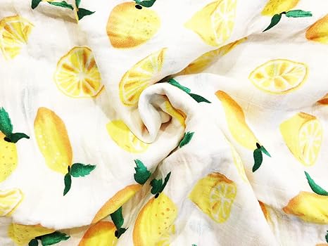 lemon muslin swaddle