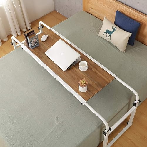 Mesa de Cama Escritorio para Laptop Carrito para Laptop con Ruedas Mesa Sobre la Cama Ajustable Mesa de Cama con Ruedas Mesa de Cama King Queen Mesa