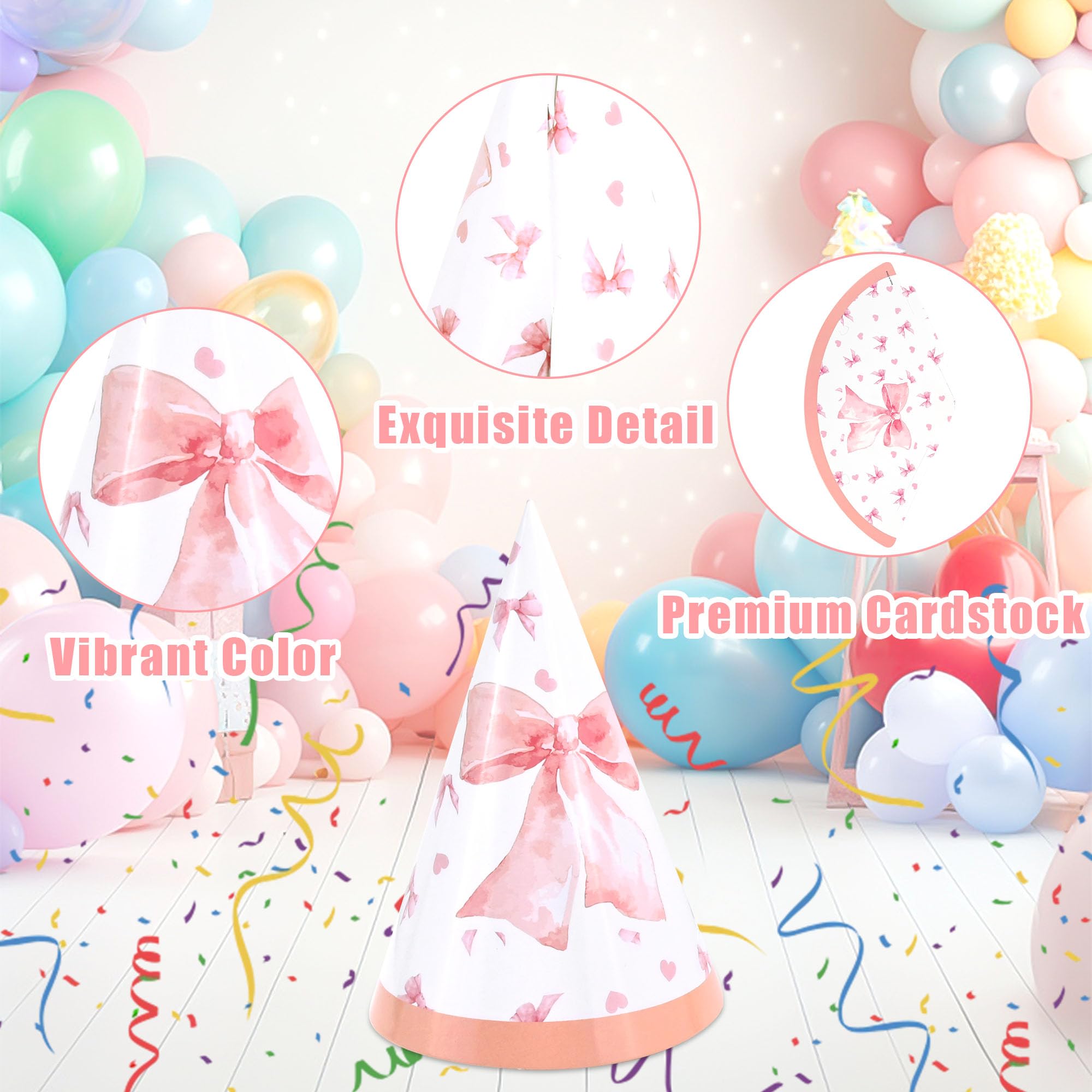 CANREVEL Party Hats for Kids and Adults, Party Headwear, Happy Birthday Hats, Birthday Party Decorations