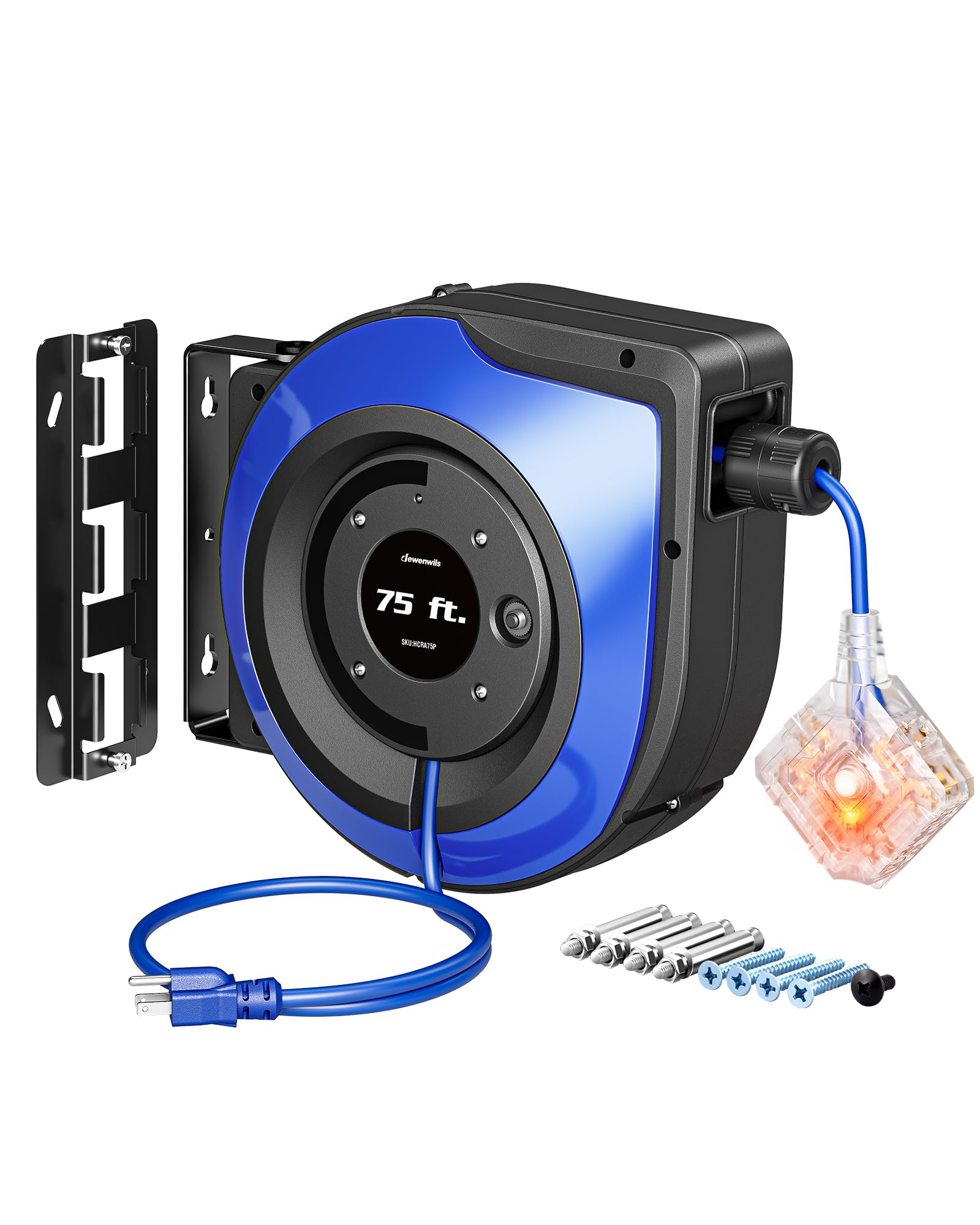 Amazon.com: DEWENWILS 6 Grounded Outlets Retractable Extension