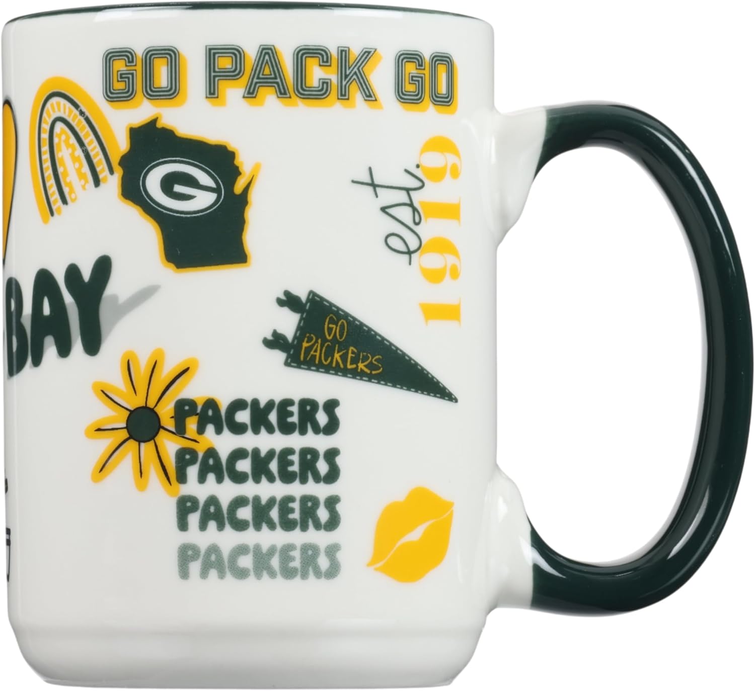 The Memory Company Officially Licensed 15oz Team Spirit Mug, Greenbay Packers - Image 2