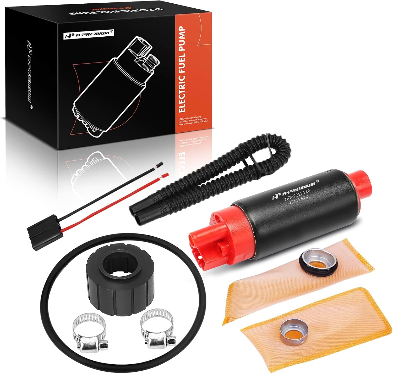 A-Premium 340LPH High Pressure Fuel Pump Compatible with TBI LT1 LT4 LS1
