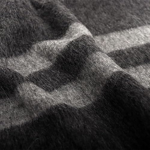 Miniatura 125 de Manta gruesa de lana de alpaca pesada para acampar al aire libre o usar en interiores Mantas suaves de lana de alpaca peruana