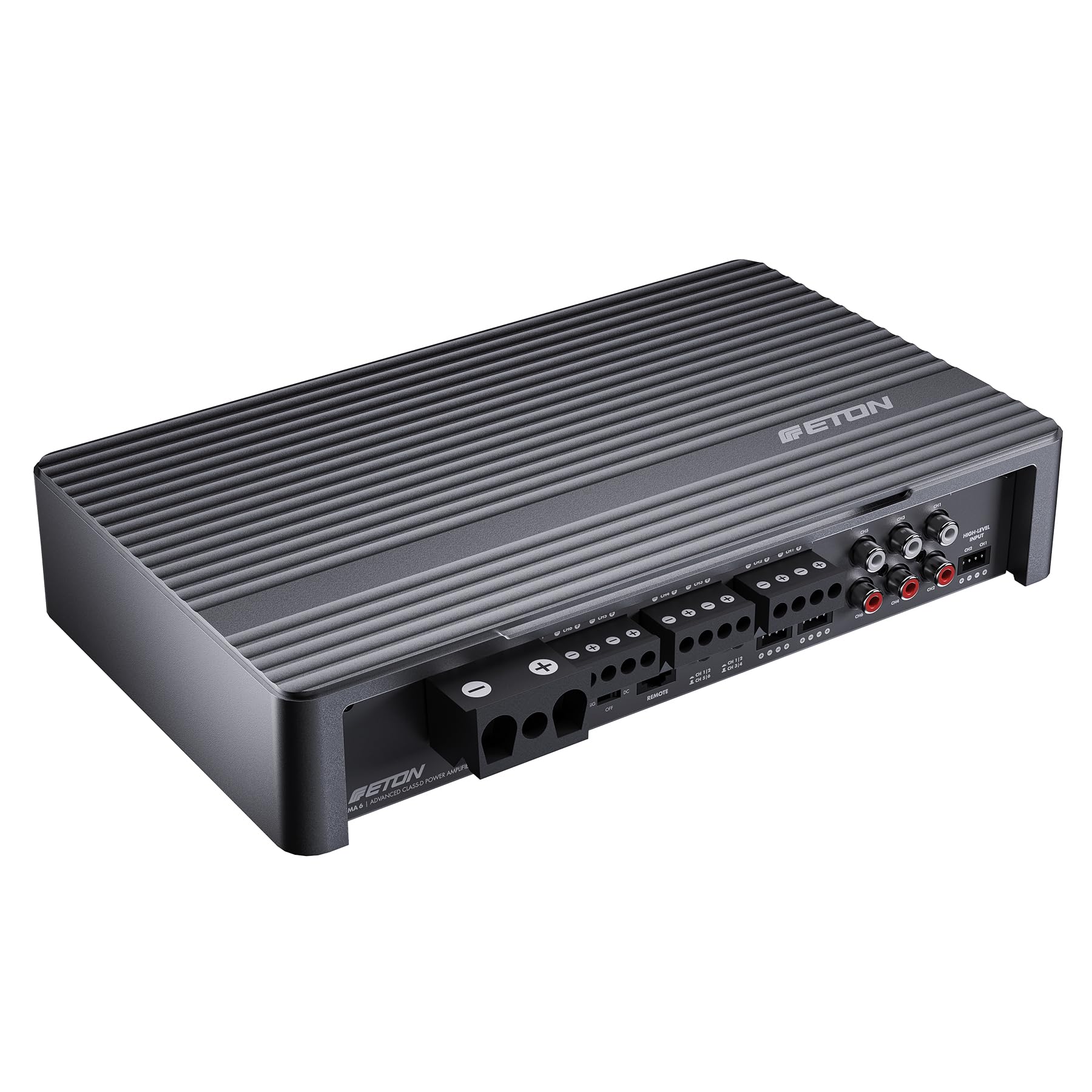 ETON MA 6 – kompakter 6 Kanal Verstärker, leistungsstarke digitale Mini Endstufe für Autos und Reisemobile, Class D Amp mit 6 x 120 W