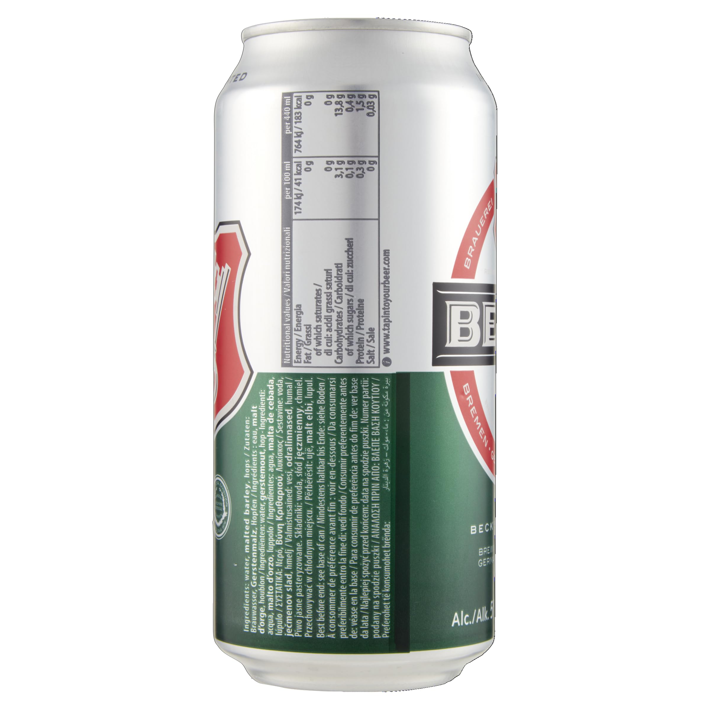 Beck's Pils Birra Lattina, Cassa, Pacco da 24 x 44 cl
