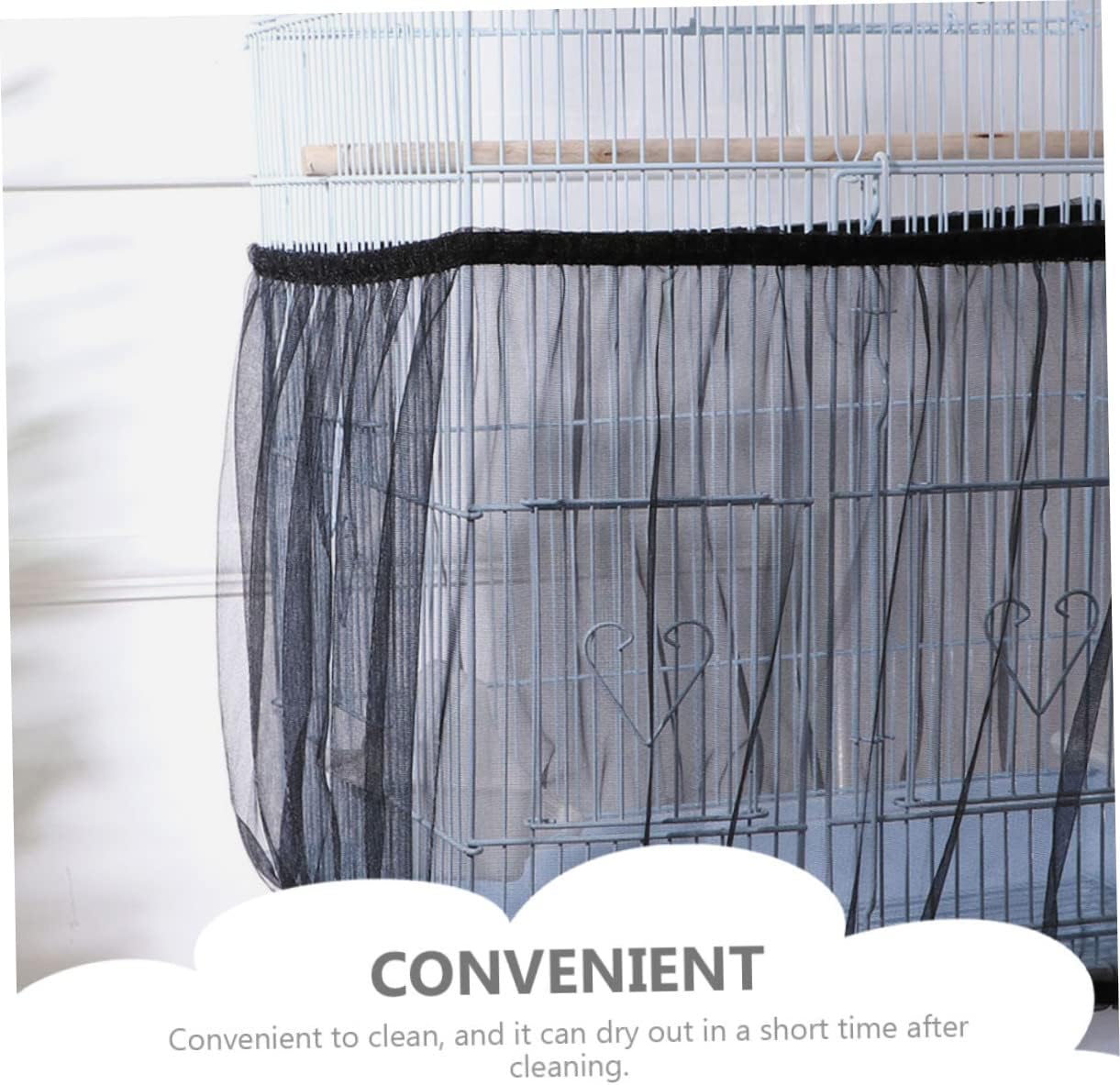 TOYANDONA 10pcs Birdcage Netting Cover for Parrots Breathable Birdcage Protector Easy Installation Fits Standard Cages