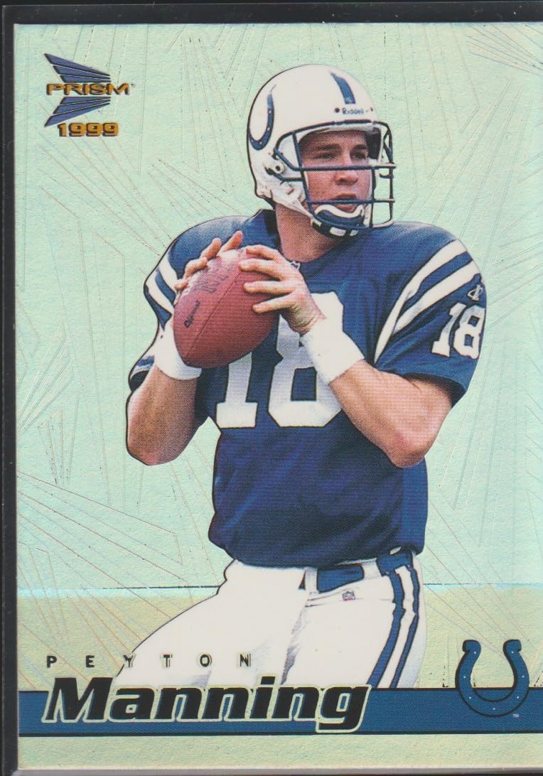 1999 Prizm Peyton Manning Colts Rookie Football Card