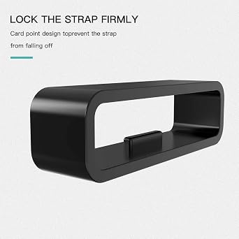Fastener Rings Compatible for Garmin Forerunner 935 945 955 965 970 745 35 235 255 265 Bands Strap Silicone Connector Security Loop Keepers Ring for Forerunner 935 Replacement Bands