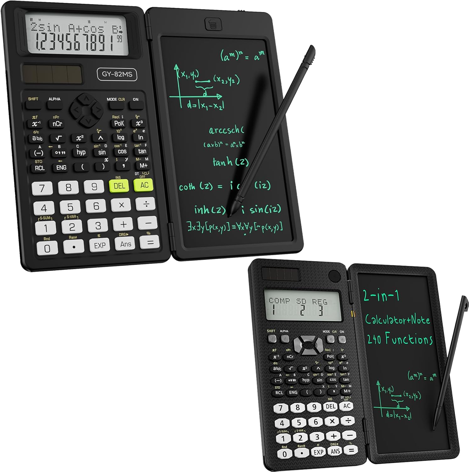 82 MS Scientific Calculator for School with Notepad * 2