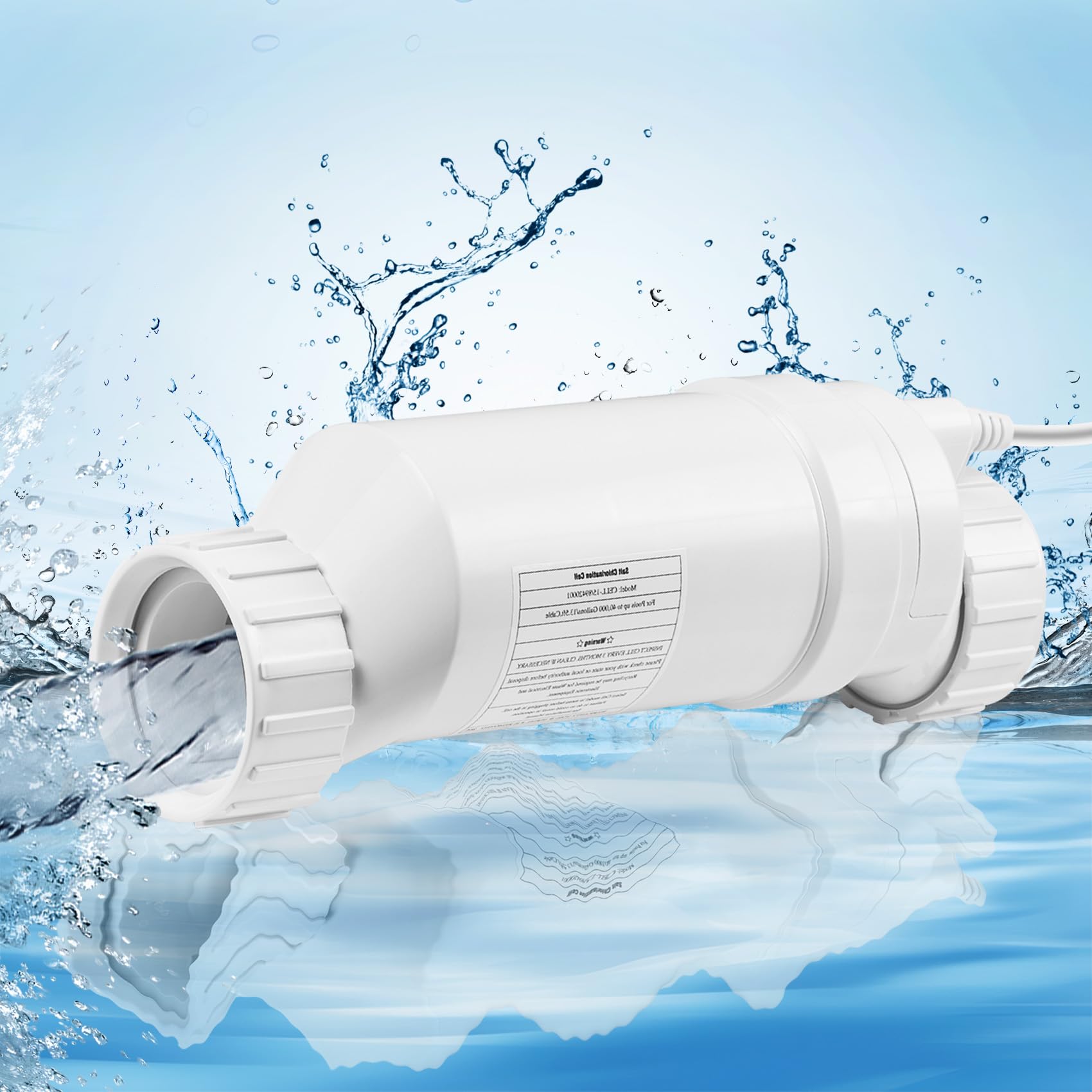 T-15 Salt Cell, T15 Salt Cell Replacement for Inground Swimming Pool Up to 40,000 Gallons, Compatible with Hayward Salt Cells