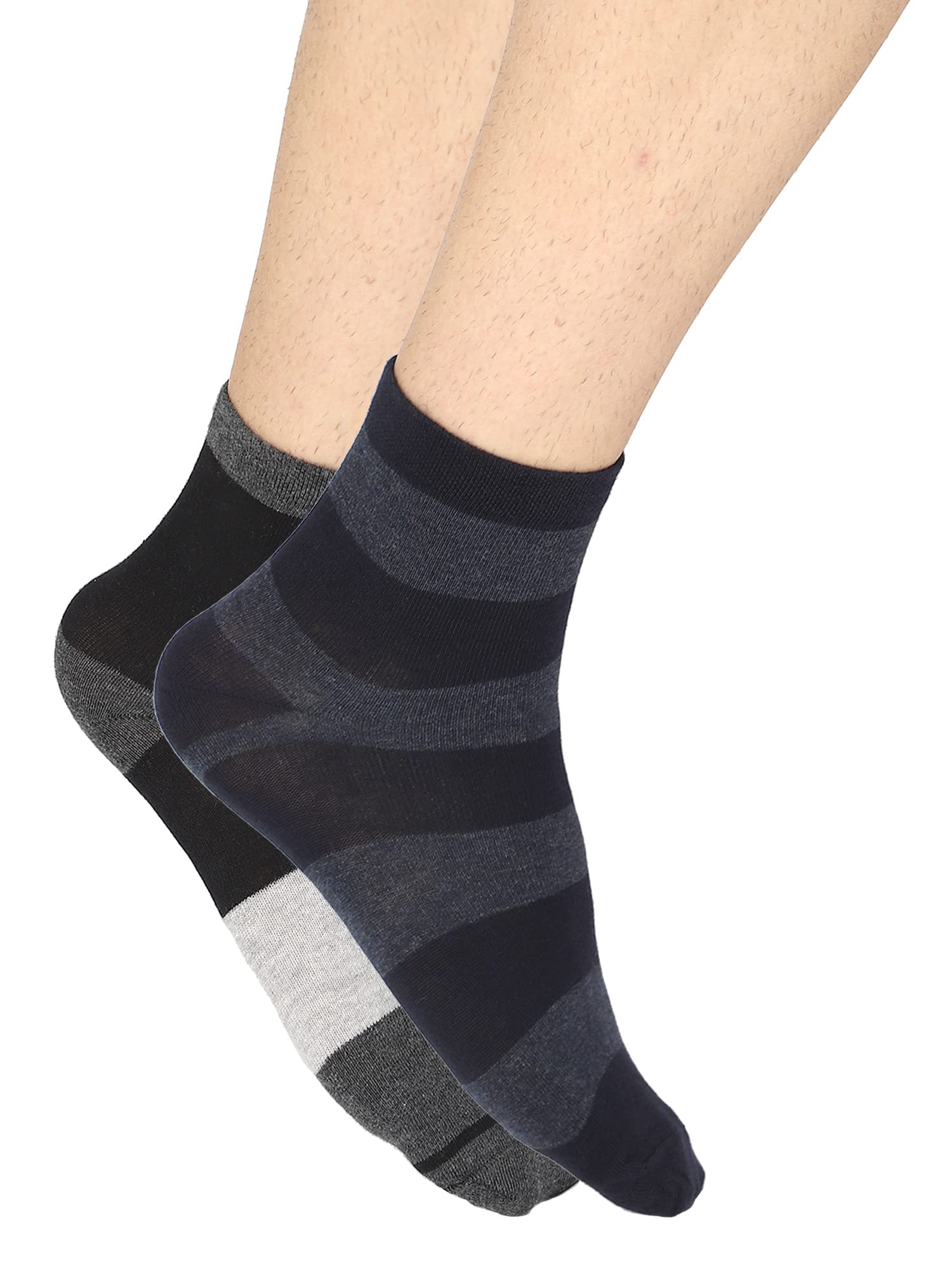 Men's Cotton Antibacterial & Super Soft Casual Socks Pack Of 2-image-47
