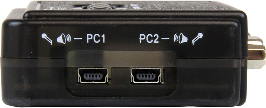 2 Port USB VGA KVM Switch - Single VGA - Hot-Key & Audio Support - 2048x1536 @60Hz KVM Switch - KVM Video Switch (SV211KUSB)