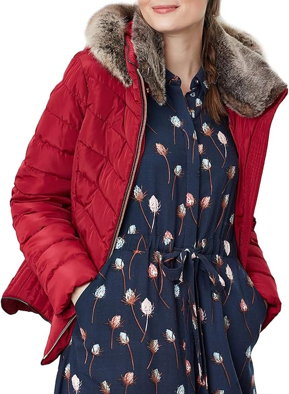 Joules Outerwear Women's Gosway, Red Wine, 2 Buy Online at Best Price