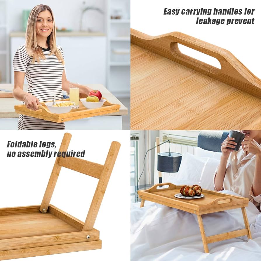 Amazon.co.jp: ベッド用ブレックファストトレイ - 食事用ベッドトレイ Amazon.co.jp: ベッド用ブレックファストトレイ - 食事用ベッドトレイ