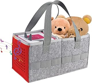 Travel Carrying Case | Compatible with Tonies Box for Kids Starter Set | Felt Cloth Case for Toniebox Starter Set | Storage Bag with Extra Space for Tonie Figures | Portable Carrying Case for Travel