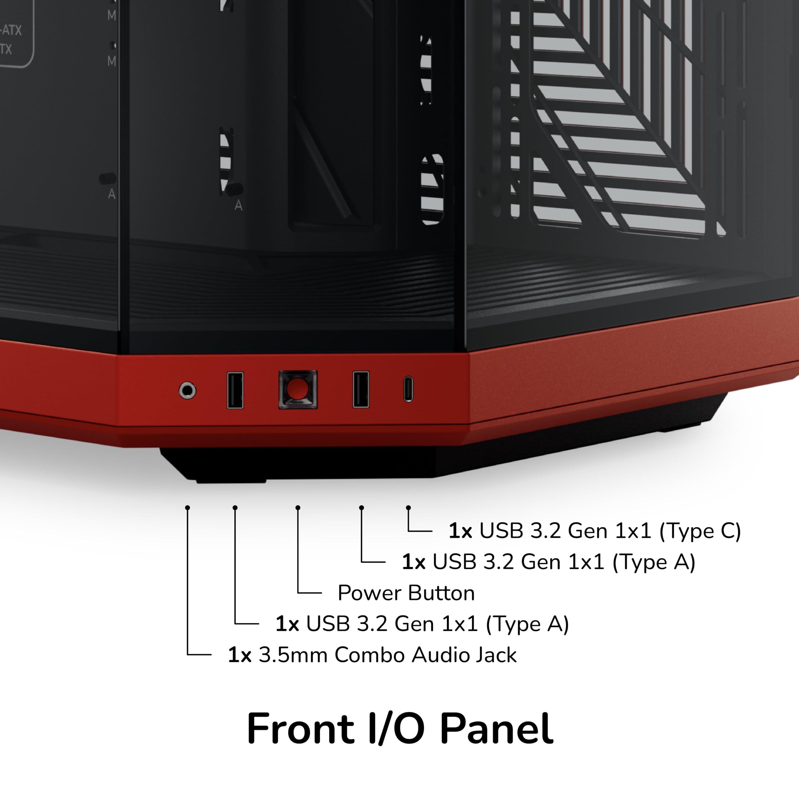 HYTE Y70 Ulepszona nowoczesna estetyczna dwukomorowa obudowa komputerowa Mid-Tower ATX z panoramicznym szkłem hartowanym, kabel PCIE 4.0 w zestawie, czerwona (CS-HYTE-Y70-BR)