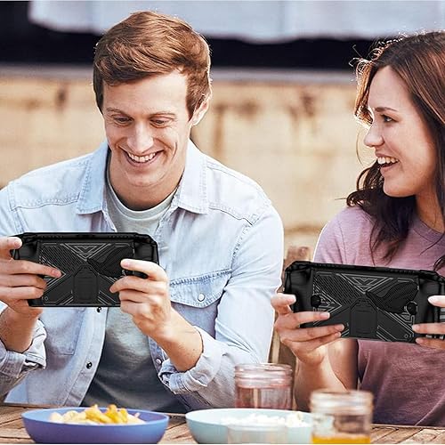 Miniatura 7 de NINKI Funda de agarre para ASUS ROG Ally X con soporte de silicona 2024, dura, a prueba de golpes, antideslizante, delgada, protectora protectora