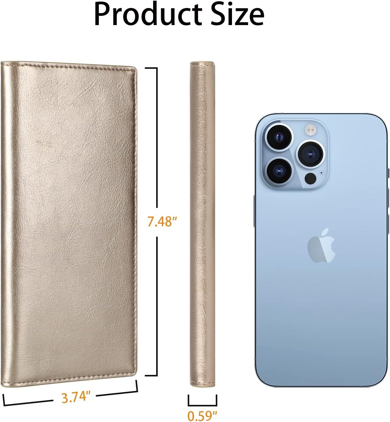 Lavemi Ultra Slim Thin Leather Women Wallet RFID Blocking Credit Card Holder Bifold Long Ladies Billfold - Image 4