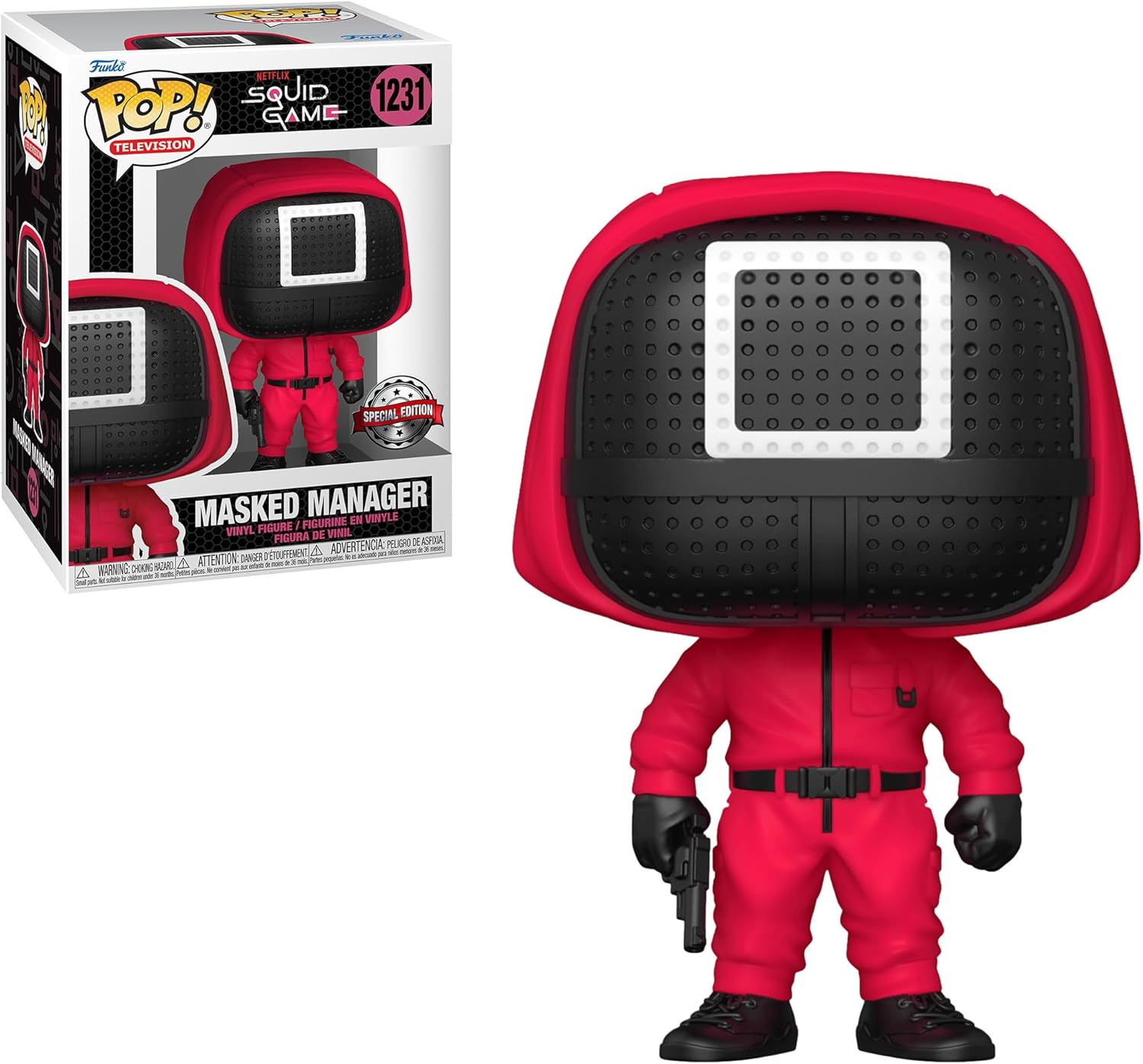 Funko Pop Squid Game Manager #1231 - Funko Pop Exclusive Edition - Pop Figure
