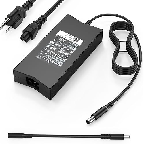 130W 19.5V 6.7A 7.4mm Tip AC Adapter Laptop Charger Compatible with Dell Inspiron 15 7559 N7110 N5110 Precision M20 M60 M70 M90,Dell XPS 15 L502X 17 L702X,PA-4E DA130PE1-00 JU012 Power Supply Cord