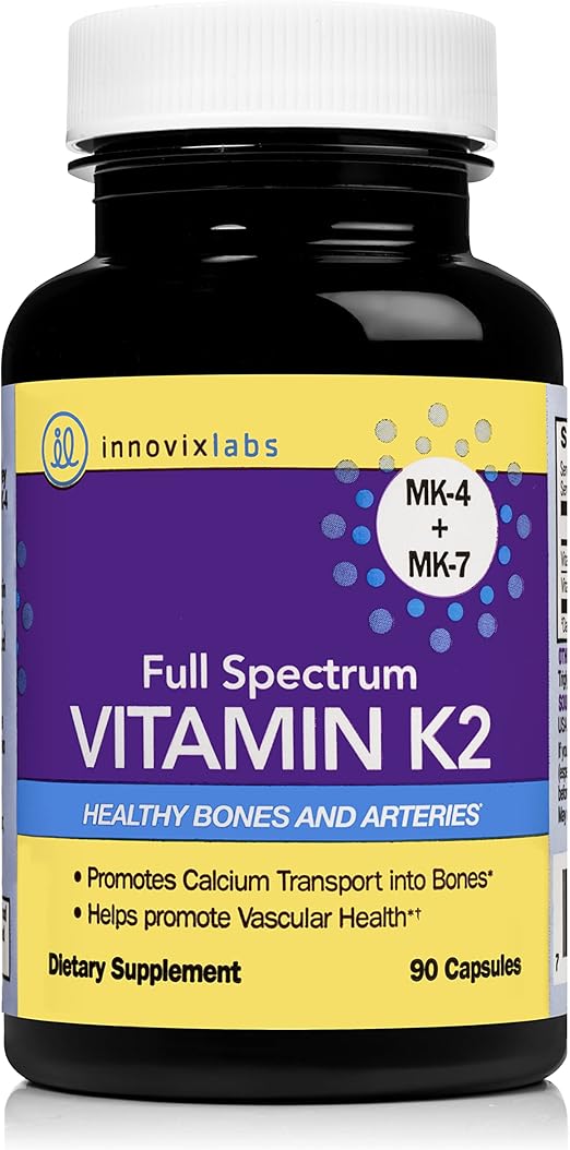 InnovixLabs Full Spectrum Vitamin K2 with MK7 and MK4
