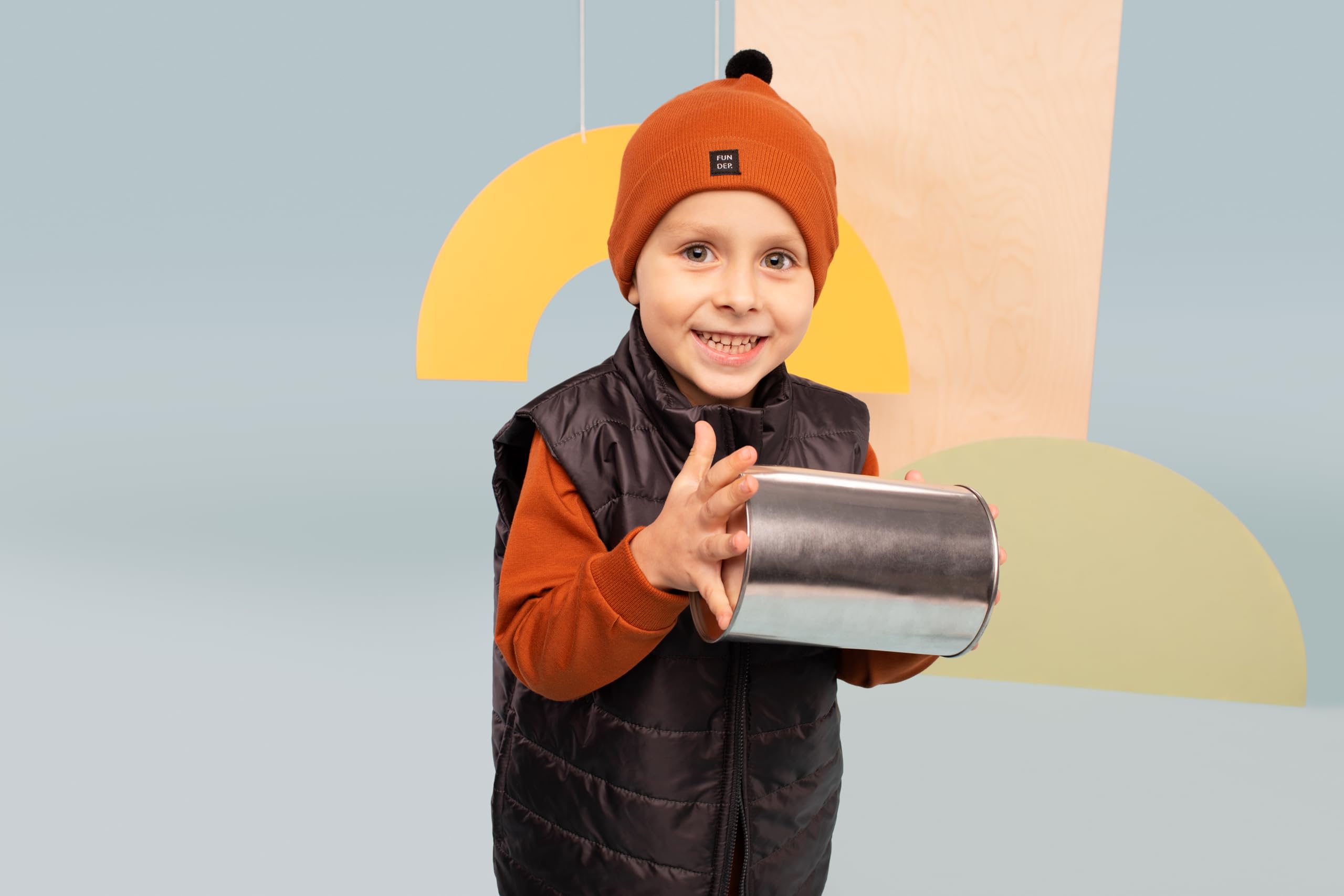 Pinokio Vest with Band, Pockets and Long Back Chaleco Niños Bebes