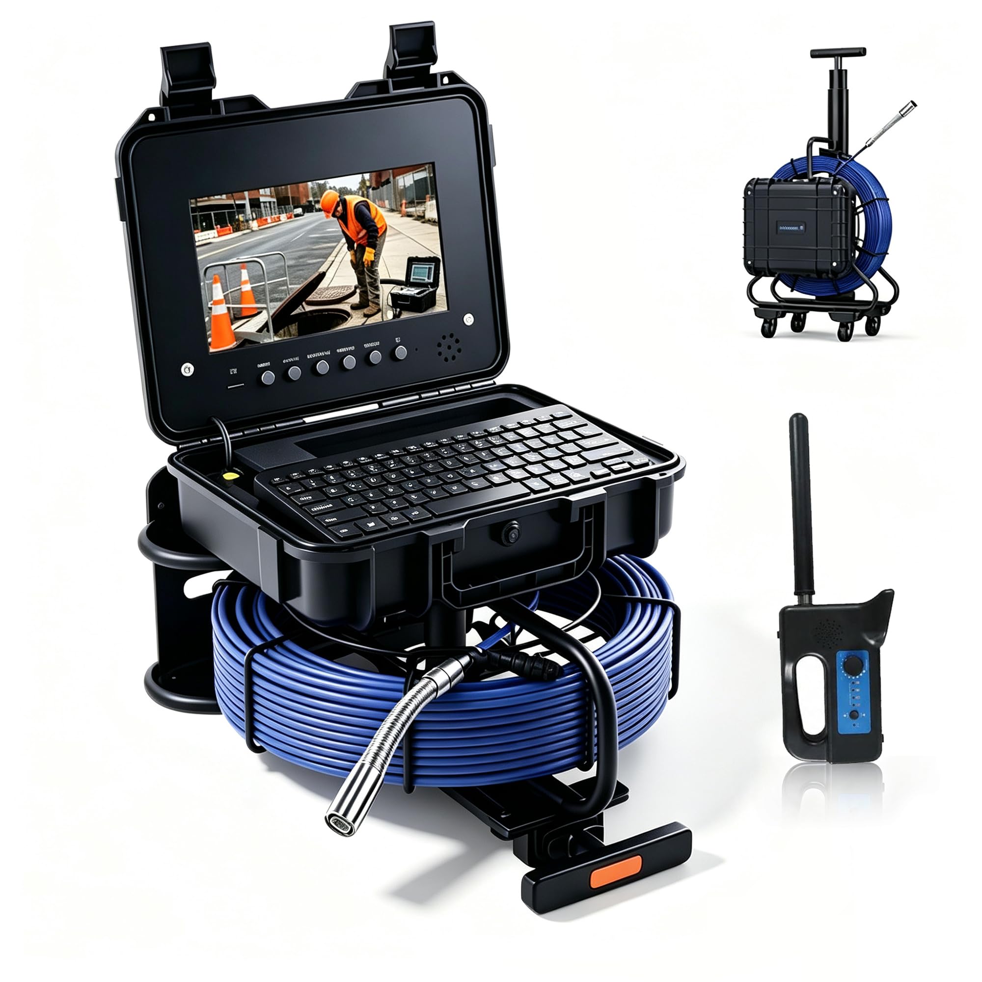 Holdwells Sewer Camera with 512Hz Locator 9" Pipeline Inspection Camera 30m — Amazon image 11
