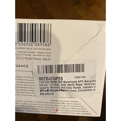 Buy TomTom Rider 550 Motorcycle GPS Navigation Device, 4.3 ...