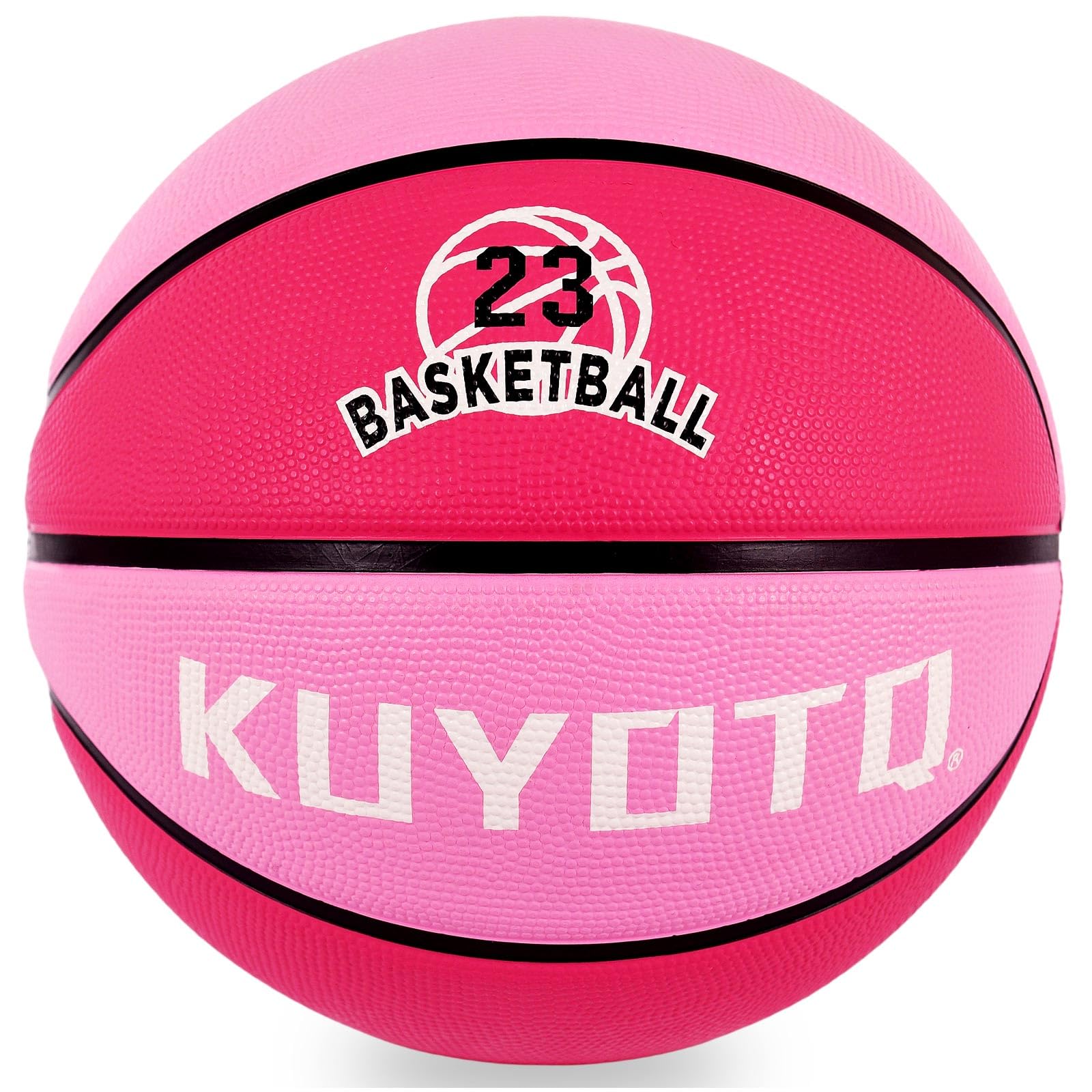 KUYOTQ Kids Toddler Youth Adult Size 3/4/5/6/7 Basketball 22/25.5/27.5/28.5/29.5" Thickened Rubber or Faux Leather Indoor Outdoor Basketball for Boys Girls Womens Mens Basket Ball Gifts