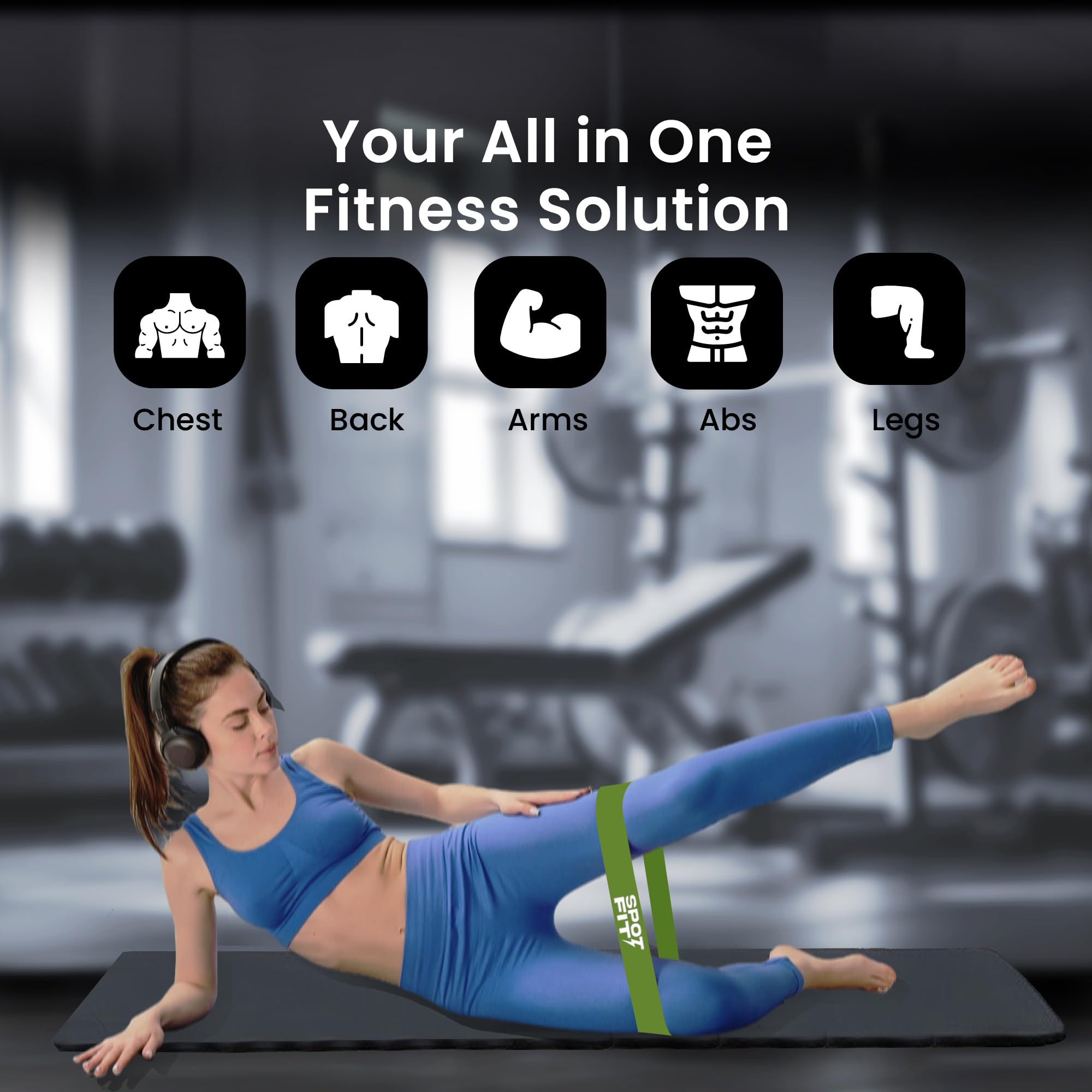 Bandas de resistencia para entrenamiento, bandas de ejercicio para mujeres y hombres, bandas elásticas de látex para yoga, pilates, rehabilitación, fitness y entrenamiento en casa, bandas de