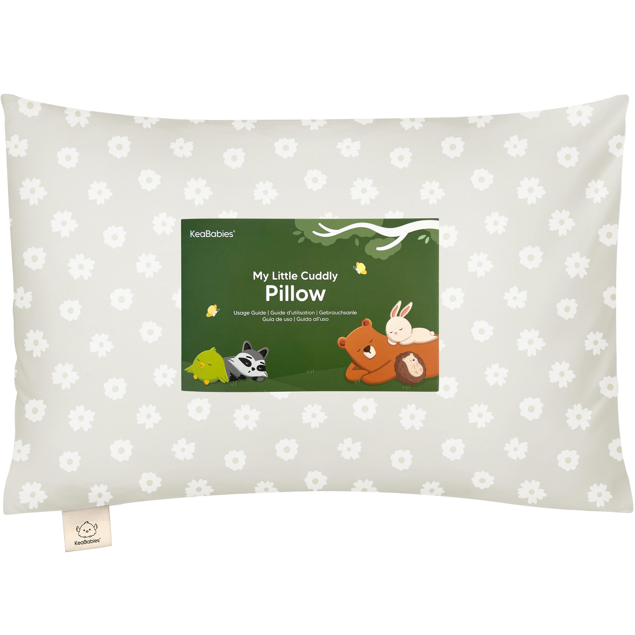 Toddler Pillow with Pillowcase - 13x18 My Little Cuddly Pillow, Viscose Derived From Bamboo Nursery Toddler Pillows for Sleeping,Kids Pillow,Small