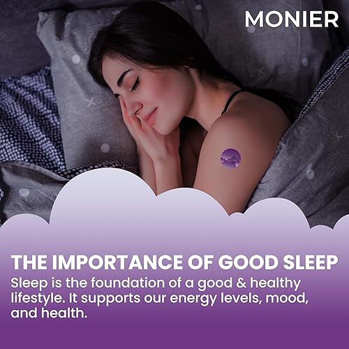 Miniatura 2 de MONIER Parches de sueño para adultos extra fuertes  Parche de sueño fácil de aplicar con melatonina y valeriana  Relájate y despierta renovado