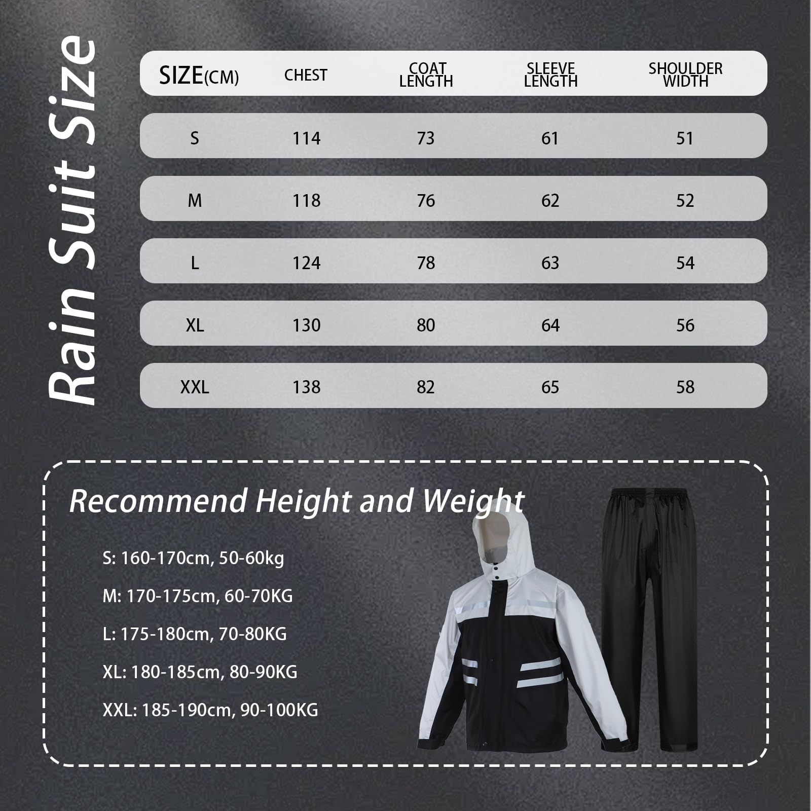 Traje de lluvia Impermeable, Chaqueta y Pantalones Ligeros con Capucha, Chubasquero Unisex para Exteriores, Ropa Impermeable con Capucha Antitormenta