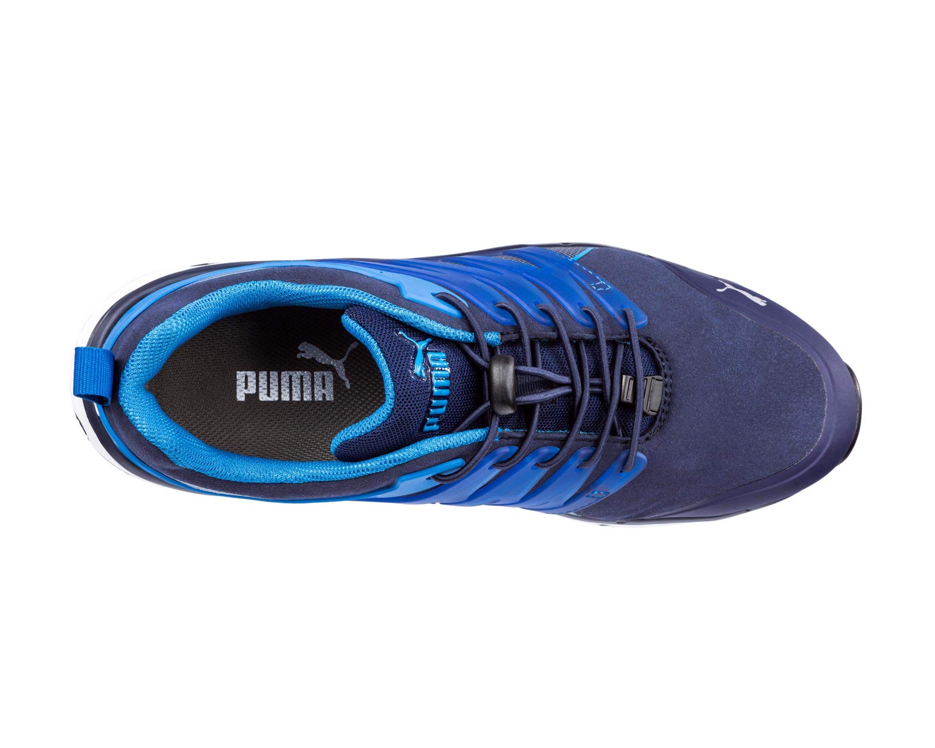 PUMA Safety Velocity 2.0 Blue Low buty robocze, buty ochronne, S1P SRC, czapka z włókna szklanego dla mężczyzn